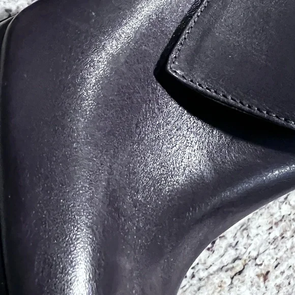 New MICHAEL Michael Kors Brown Leather Ankle Boot 8M Open Toe - Picture 12 of 14